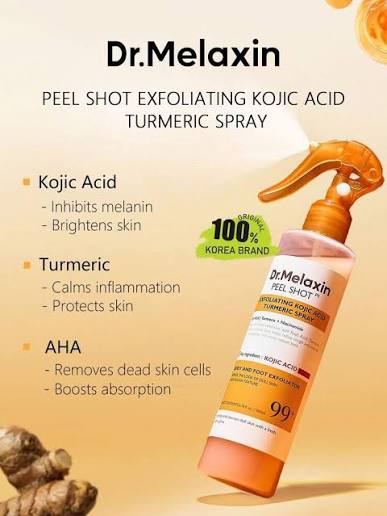Dr.Melaxin Peel Shot Exfoliating Kojic Acid Turmeric Spray 200ml
