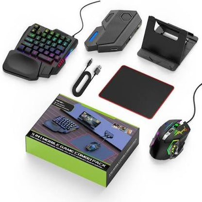 5-In-1 Combo Gaming Keyboard And Mouse Wireless Bluetooth For PC/Smartphone  Game Accessories
