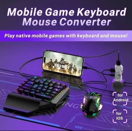 5-In-1 Combo Gaming Keyboard And Mouse Wireless Bluetooth For PC/Smartphone  Game Accessories