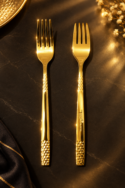 6 Golden Fork Set  – Make Every Meal Special