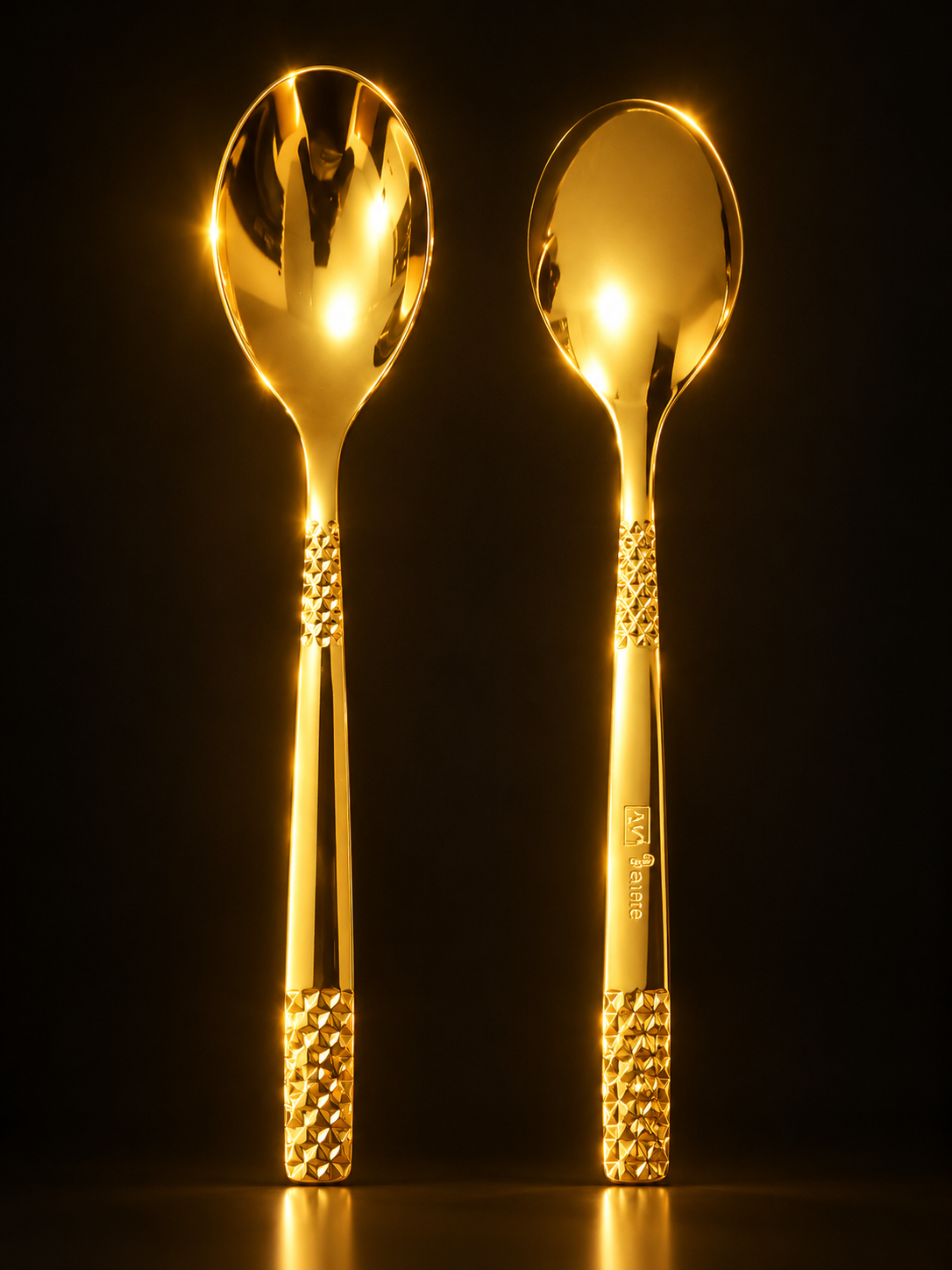 6-GOLDEN SPOON – Electroplated-Luxury in Every Bite